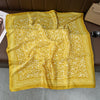 Polyester Satin-Look Square Scarf 70 x 70 cm (27.6 x 27.6 in), Cat Print Headscarf, Neck Wrap, Bandana for Women