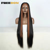 38-Inch (96.5 cm) Straight Synthetic Lace Front Wig – 13x6 Deep Part Ombre Brown-Red-Blonde Highlights for Women, Cosplay