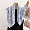 Luxury Horse Print Silk-Feel Square Scarf 70 x 70 cm (27.6 x 27.6 in) – Women's Neck, Hair, Foulard, Bandana