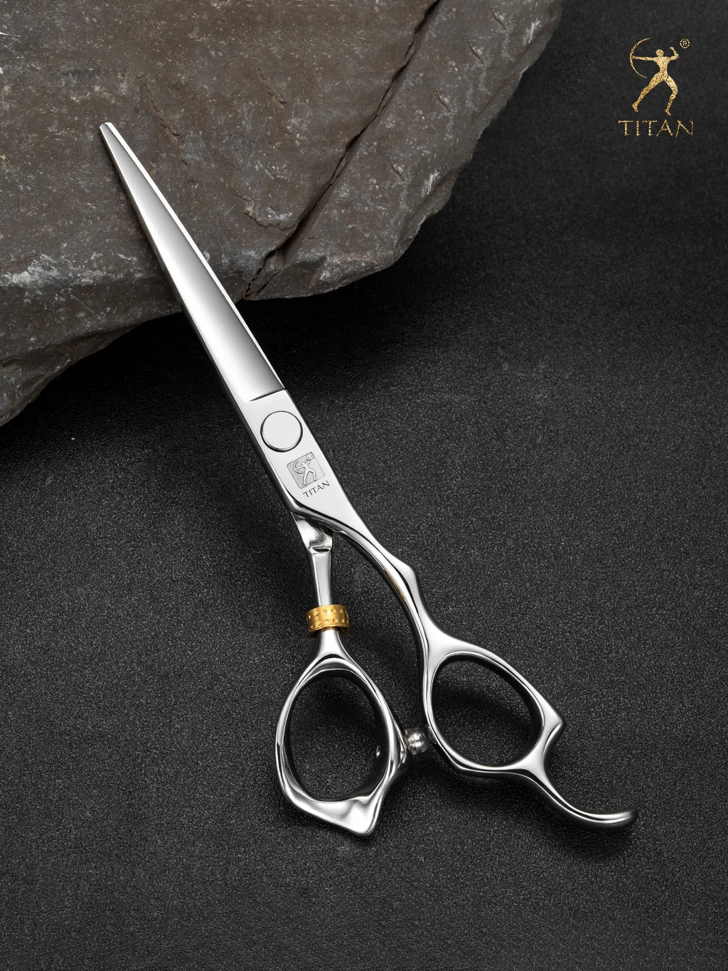 TITAN 3D Professional Barber Hairdressing Shears 6.0 in (15 cm) Japan 440C Stainless Steel