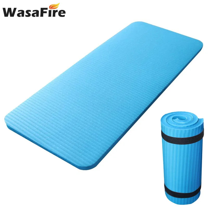 Thick Yoga Knee Pad Cushion 60 x 25 x 1.5 cm (23.6 x 9.8 x 0.6 in) Anti-Skid NBR/EVA Foam Exercise Mat for Yoga Pilates Gymnastics