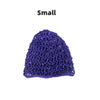 Women's Mesh Crochet Hair Net Snood Solid Color Sleeping Cap Turban - Small, Large