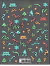 Pink Christmas Tree 5D Embossed Nail Art Stickers – Snowflake & Star Self-Adhesive Decals (4.06 x 3.15 in / 10.3 x 8 cm)