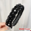 Boho Twist Braided Stretch Headband for Women — Synthetic Braided Hairband (Natural Black, Dark Brown, Light Brown)