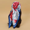 Satin-Feel Square Scarf 90 x 90 cm (35.4 x 35.4 in) – Satin-Look Polyester Hijab, Neckerchief, Shawl & Headscarf for Women