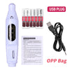 YIKOOLIN 6-in-1 USB Electric Nail Drill Kit — Portable Pen-Style Manicure Polisher with Nail Art Bits