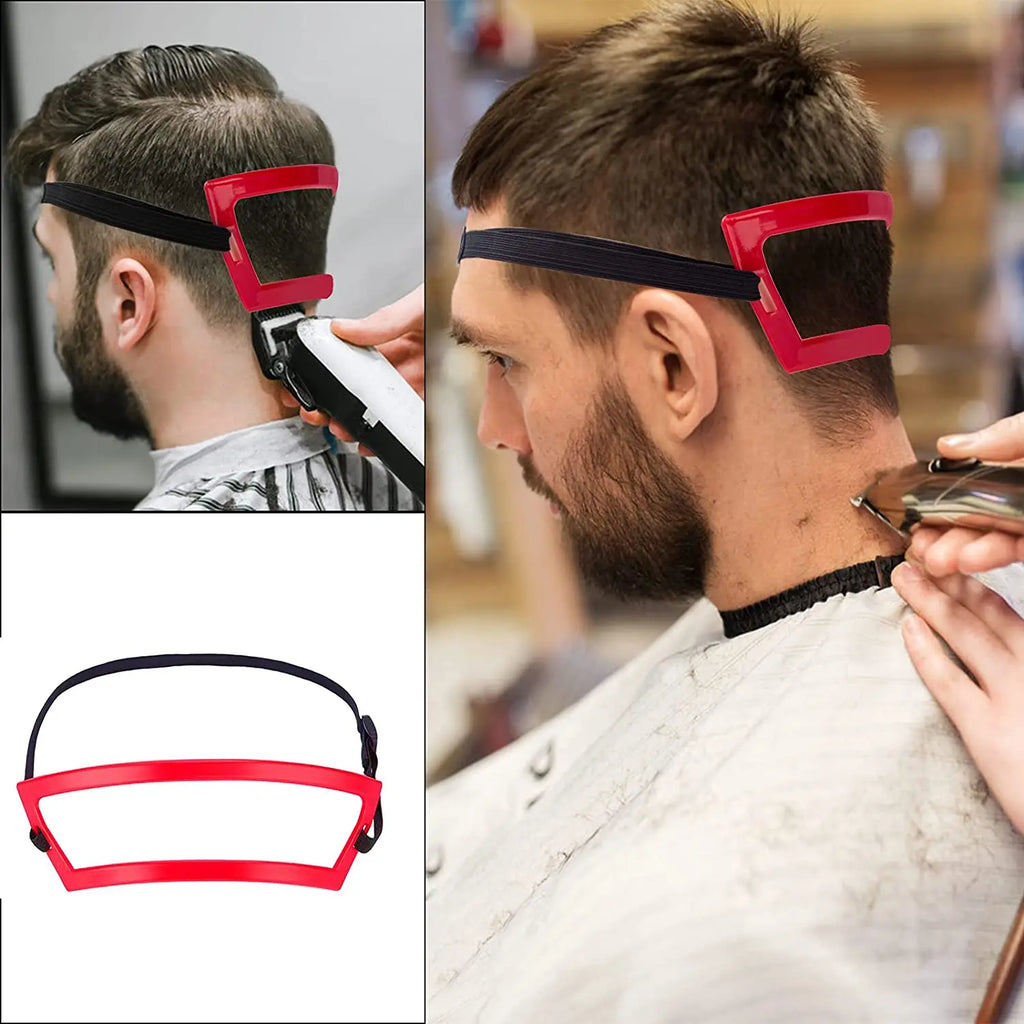 Barber Neckline Hair Guide Template - Salon Neck Hairline Styling Tool for DIY Haircuts