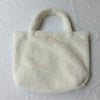 Women Winter Oversized Faux Fur Shoulder Bag Large Plush Square Handbag with Zipper and Hasp