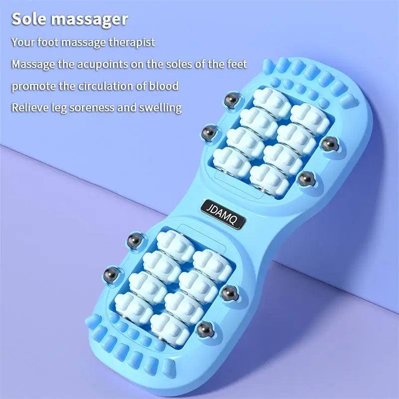 Foot Massage Roller Acupressure Reflexology Tool for Plantar Fasciitis Relief and Deep Tissue Muscle Recovery