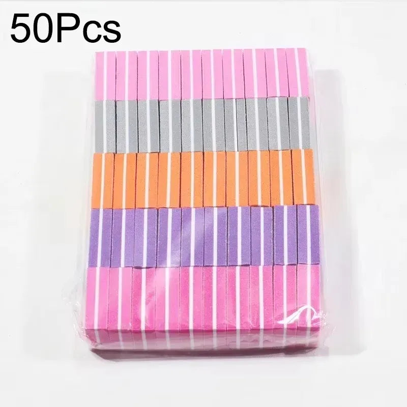 Mini Nail Buffing & Sanding Blocks - 10-100 Pc Pack Nail Buffer Files for Manicure, Pedicure & Nail Art
