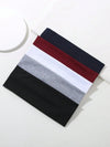 6-Pack Unisex Sweat-Absorbing Headbands for Sports, Yoga & Running – Solid & Leopard Print Cotton Blend