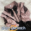 Kawaii Jirai Kei Lolita Y2K Japanese Style Blouse with Peter Pan Collar Long Sleeve Sweet Aesthetic Top for Women