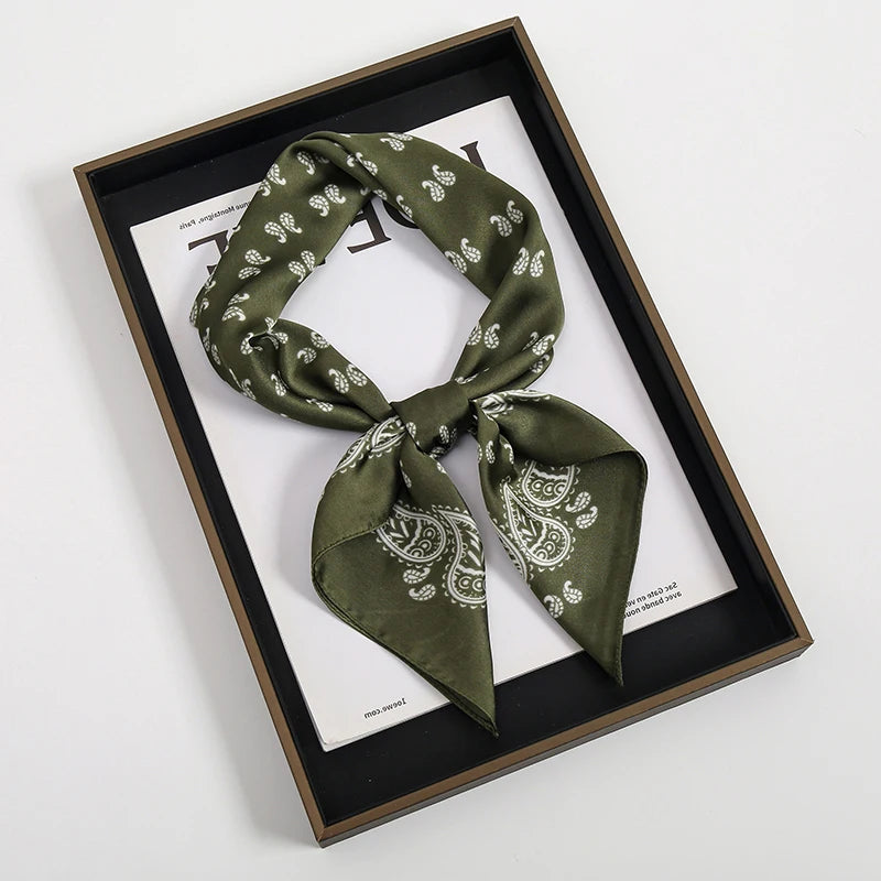 Luxury Satin-Look Square Scarf 70 x 70 cm (27.6 x 27.6 in) – Women's Hijab, Neck & Hair Wrap