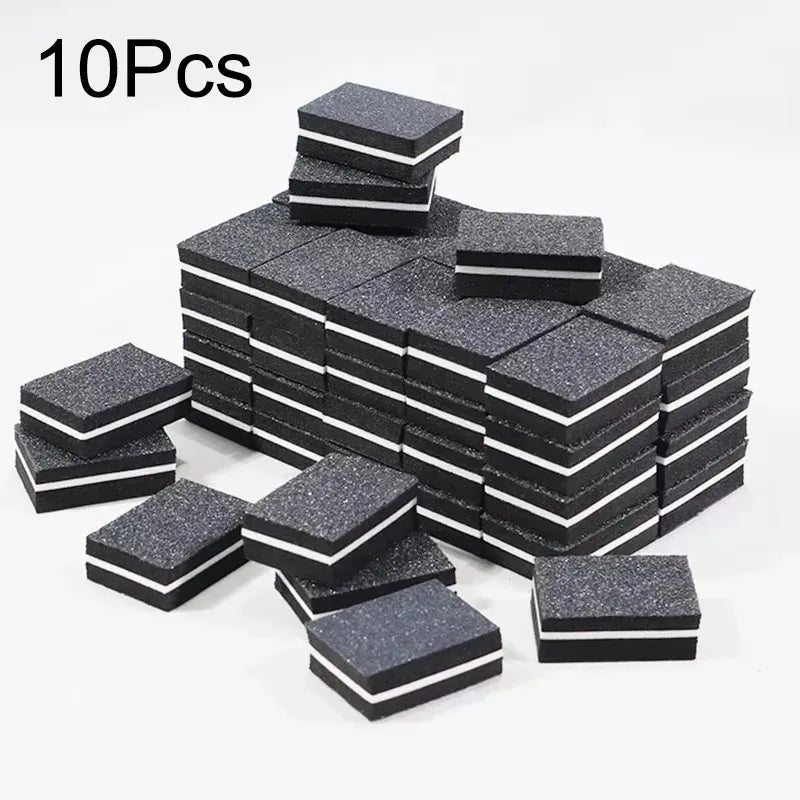 Mini Nail Buffing & Sanding Blocks - 10-100 Pc Pack Nail Buffer Files for Manicure, Pedicure & Nail Art