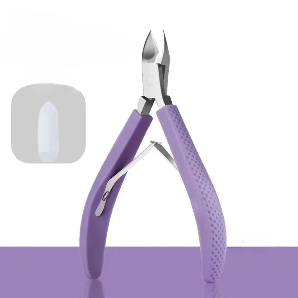Stainless Steel Cuticle Nippers - Precision Nail Manicure Scissors & Trimmer for Dead Skin Removal, Pedicure Tool