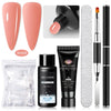 5-Piece Nail Extension Gel Set 20ml (0.68 fl oz) UV/LED & Acrylic Nail Gel for DIY Manicure
