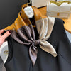 Luxury Silk-Feel 70cm (27.6in) Square Satin Scarf for Women — Neck Tie, Hair Bandana & Headkerchief