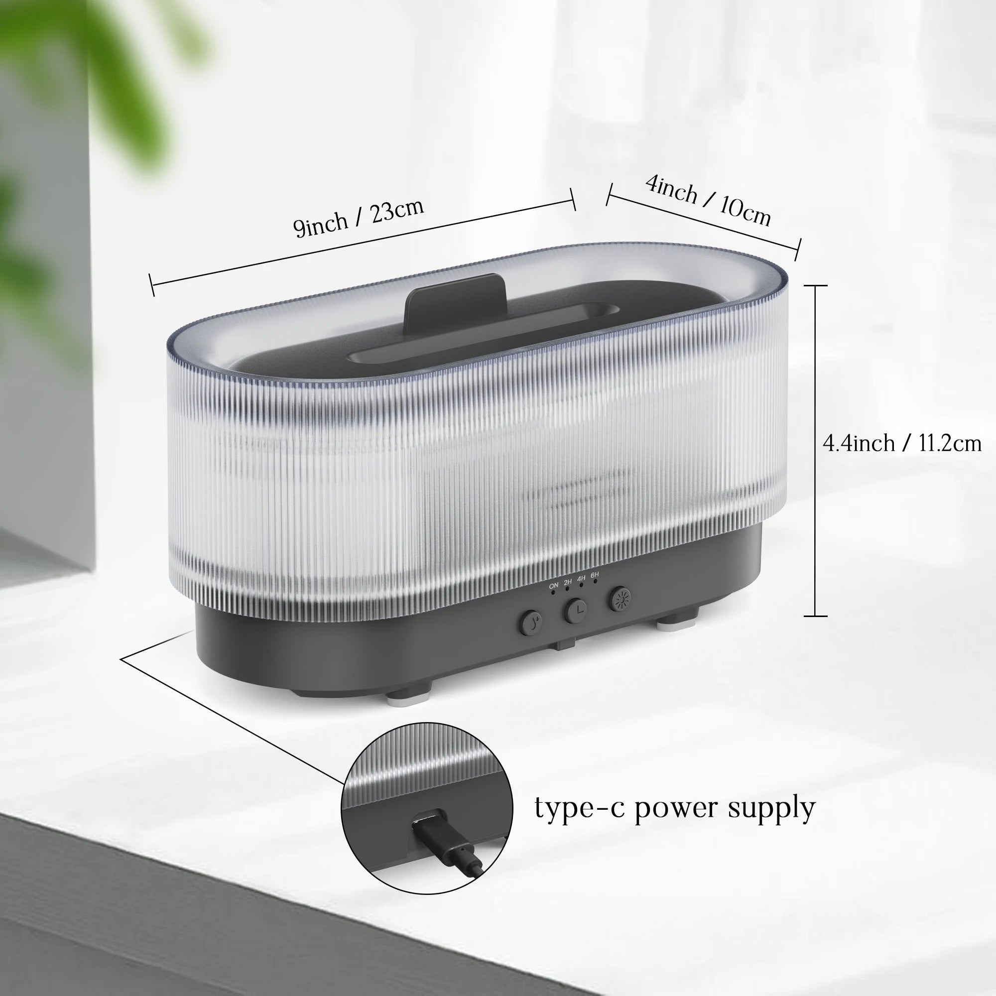 SEJOY Ultrasonic Cool Mist Humidifier & Aroma Diffuser — Portable Essential Oil Diffuser with LED Flame Lamp