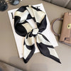 Satin-Look Square Scarf 27.6 x 27.6 in (70 x 70 cm) Cat Print Headscarf, Neck Wrap & Bandana for Women