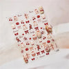 Pink Christmas Tree 5D Embossed Nail Art Stickers – Snowflake & Star Self-Adhesive Decals (4.06 x 3.15 in / 10.3 x 8 cm)