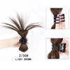 H&STAR Short Straight Clip-In Ponytail Hairpiece for Women – Invisible Top Hair Claw, Heat-Resistant Synthetic, 60g, 4 Colors