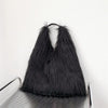 Women's Winter Faux Fur Shoulder Bag - Plush Large Capacity Y2K Furry Tote