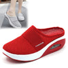 Women's Slip-On Walking Sandals – Breathable Mesh Casual Shoes with Arch Support & Thick Soft Sole
