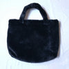 Women Winter Oversized Faux Fur Shoulder Bag Large Plush Square Handbag with Zipper and Hasp