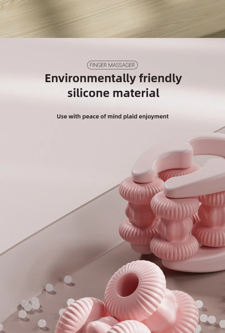 Dual-Row Roller Finger Massager — Portable Manual Finger & Hand Massager to Relieve Fatigue and Improve Circulation