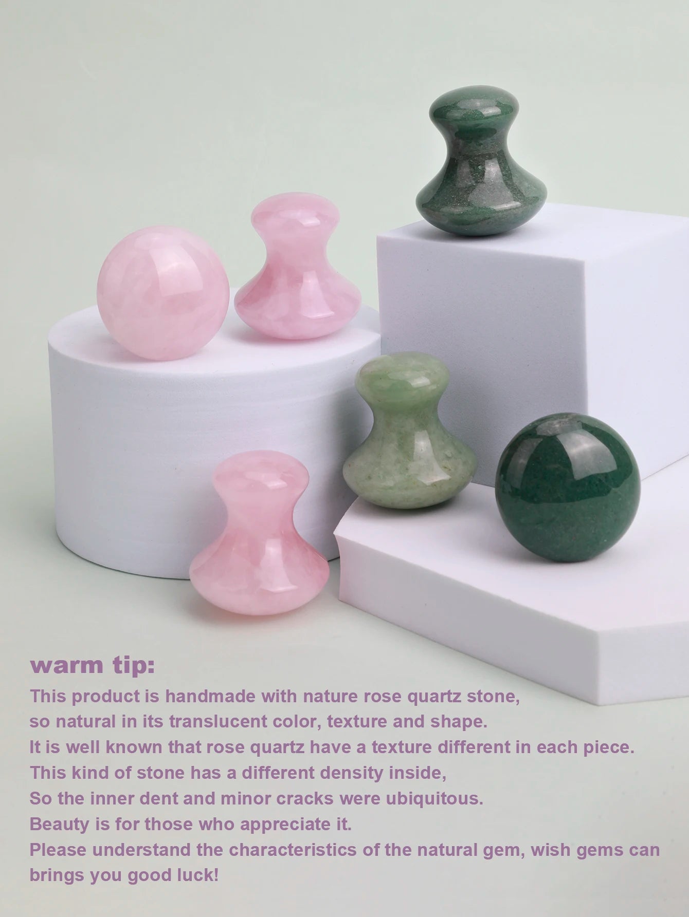 Natural Jade Mushroom Gua Sha – Facial & Body Massager for Lymphatic Drainage, Skin Sculpting & Anti-Aging