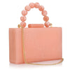 Acrylic Clear Small Square Clutch Bag – Chain Shoulder Evening Bag for Wedding & Party