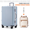 Trolley Luggage 20 24 26 28 Inch Aluminum Frame Rolling Luggage Case USB Travel Suitcase on Wheels Combination Lock Carry-On Luggage