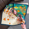 Polyester Satin-Look Square Scarf 70 x 70 cm (27.6 x 27.6 in), Cat Print Headscarf, Neck Wrap, Bandana for Women