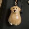 Dog Hair Storage Keychain Pendant Cute Resin Dog Fur Keeper Bag Charm for Car Keys, Couples & Gifts