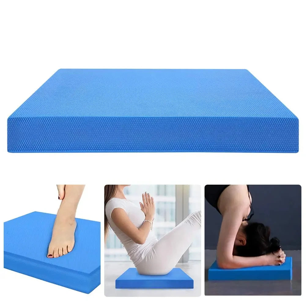 TPE Balance Pad 15.7 x 13 x 2 in (40 x 33 x 5 cm) Non-Slip Foam Cushion for Yoga, Pilates & Core Stability