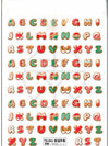Pink Christmas Tree 5D Embossed Nail Art Stickers – Snowflake & Star Self-Adhesive Decals (4.06 x 3.15 in / 10.3 x 8 cm)