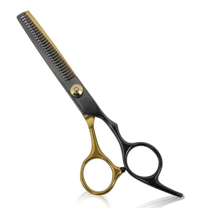 6.0-Inch (15 cm) Stainless Steel Hairdressing Scissors – Adjustable Thinning & Cutting Shears, Pro Salon Barber Styling Tool