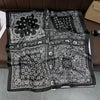 Polyester Satin-Look Square Scarf 70 x 70 cm (27.6 x 27.6 in), Cat Print Headscarf, Neck Wrap, Bandana for Women