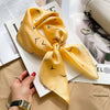 Satin Square Scarf 70cm (27.6 in) Silk-Look Polyester Neck & Hair Tie Bandana for Women Floral Headscarf Hijab