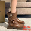 Rose Romance Knight Women's Mid-Calf Western Cowboy Boots - Chunky Heel, Leather Upper & Lining