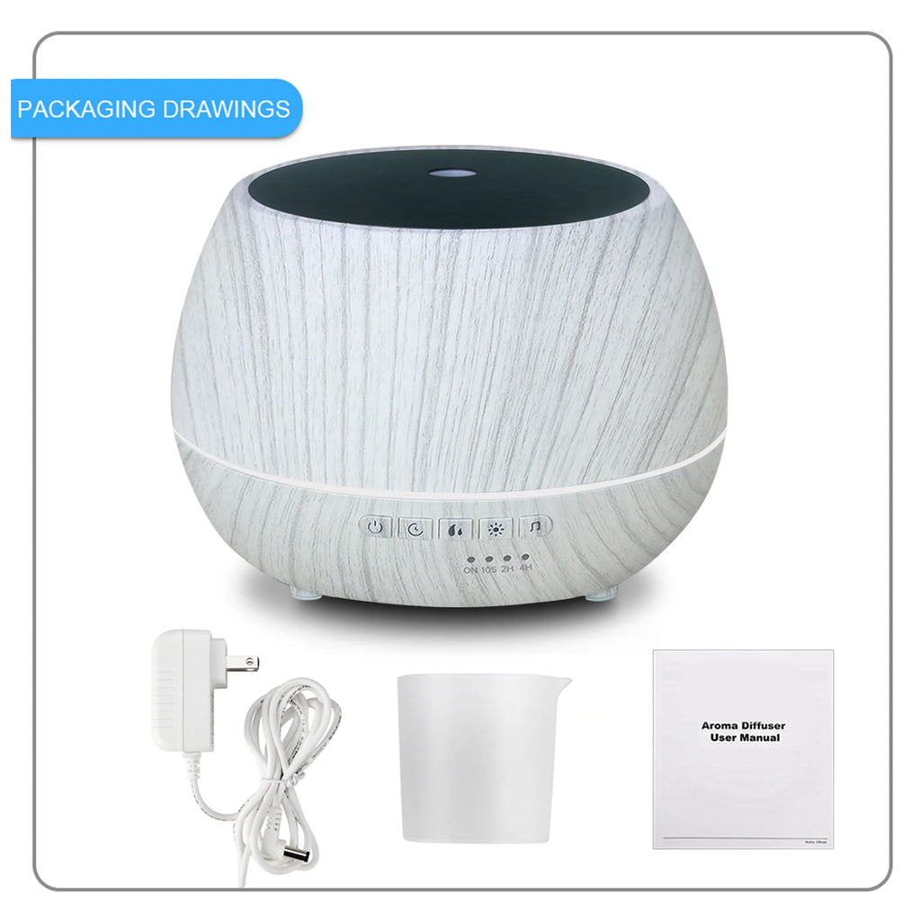 DELIXING Smart WiFi Humidifier & Aroma Diffuser 500 ml (16.9 fl oz) 7-Color LED Night Light — Works with Alexa & Google Home