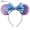 Disney Minnie Sequin Ear Headband with Polka Dot Bow, Girls & Women Party Hairband, Kids DIY Hair Accessory