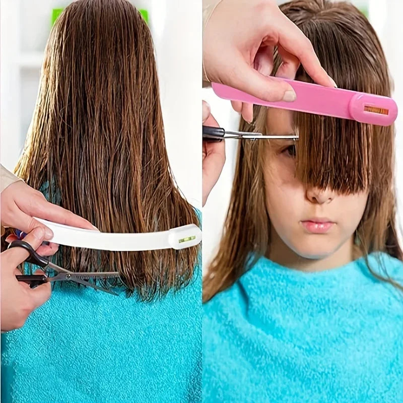 2-Piece DIY Haircut Guide Set – Bangs & Layering Trim Tool for Home & Salon