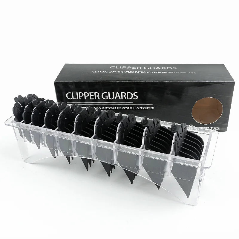 10-Pack Universal Hair Clipper Guide Comb Attachments Plastic Trimmer Guards for Men Barber & Salon