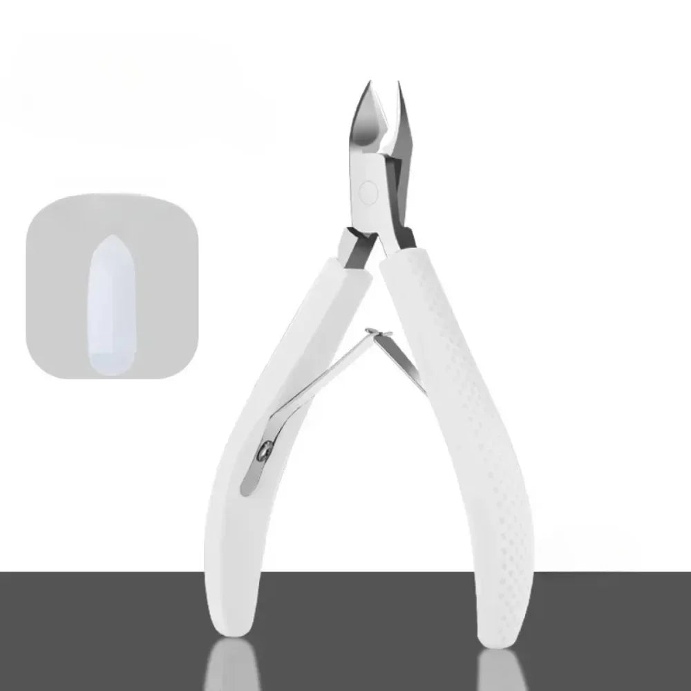 Stainless Steel Cuticle Nippers - Precision Nail Manicure Scissors & Trimmer for Dead Skin Removal, Pedicure Tool