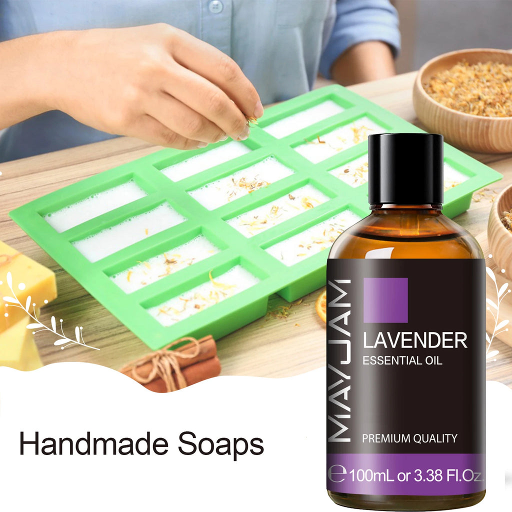 MAYJAM 100ml (3.4 fl oz) Pure Essential Oil for Diffusers, Humidifiers, Candles, Soap & Oil Burners - Aromatherapy