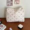Large Capacity Women's Cosmetic Bag - Plaid Zipper Travel Makeup Clutch, Multiple Sizes (Up to 24 x 18 x 7.5 cm | 9.4 x 7.1 x 3.0 in)