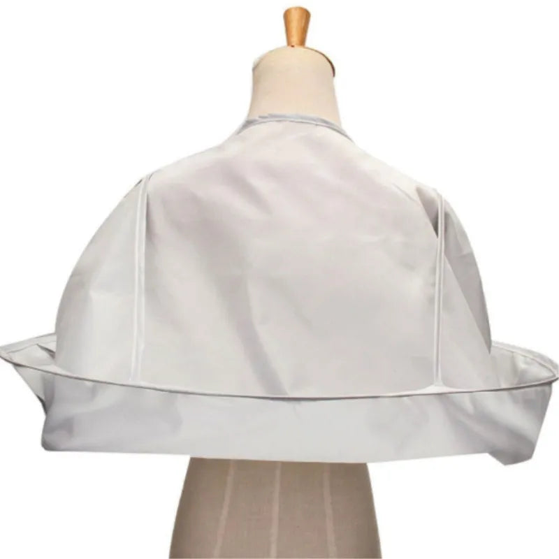 Foldable Hairdressing Cape with Adjustable Velcro Neck – Portable Hair Cutting Apron for Barbers & Salons, Grey