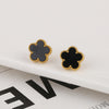 Adjustable Gold-Plated 316L Stainless Steel Clover Flower Bracelet — Five-Leaf Petal Charm for Women, Hypoallergenic Gift