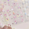 Pink Christmas Tree 5D Embossed Nail Art Stickers – Snowflake & Star Self-Adhesive Decals (4.06 x 3.15 in / 10.3 x 8 cm)